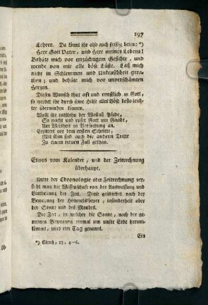 197-203, Etwas vom Kalender, und der Zeitrechnung überhaupt