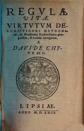 Regulae Vitae : Virtutum descriptiones methodicae