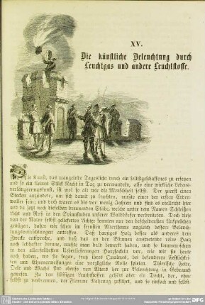 XV. Die künstliche Beleuchtung durch Leuchtgas und andere Leuchtstoffe
