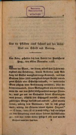 Vermischte Schriften