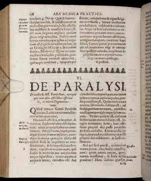 VI. De Paralysi.