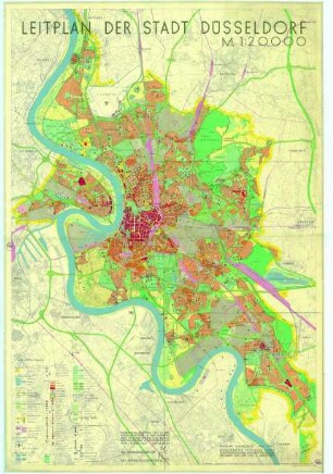 Leitplan der Stadt Düsseldorf