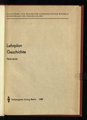 1988: Abiturstufe