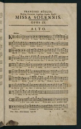 1-6, Alto. Missa Sollennis