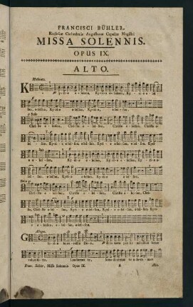 1-6, Alto. Missa Sollennis