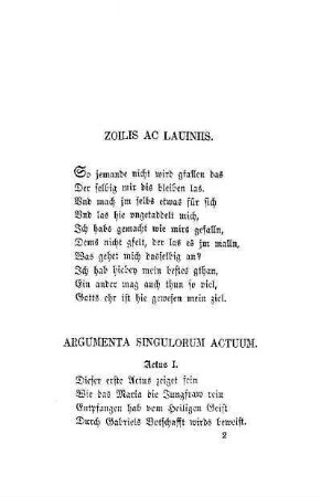 Argumenta singulorum actuum