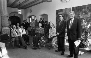 Freiburg im Breisgau: Regierungspräsident Conrad Schroeder empfängt Behindertensportler