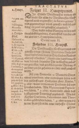 Folget II. Hauptpunct.