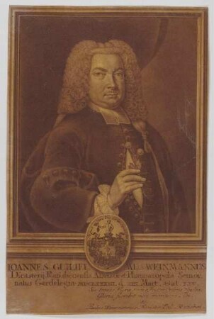 Bildnis des Guilielmus Weinmannus
