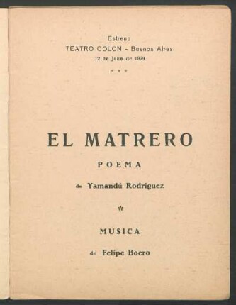 El matrero