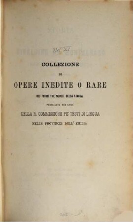 Storia di Rinaldino da Montalbano, romanzo cavalleresco in prosa pubblicato per cura di Carlo Minutoli