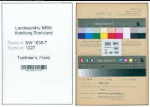 Entnazifizierung Franz Tuellmann , geb. 13.04.1899 (Arbeiter)