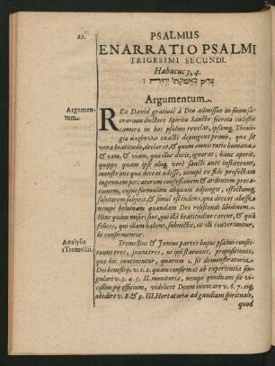 Enarratio Psalmi Trigesimi Secundi.