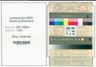 Entnazifizierung Johannes Burg , geb. 17.04.1920 (Verwaltungsangestellter)