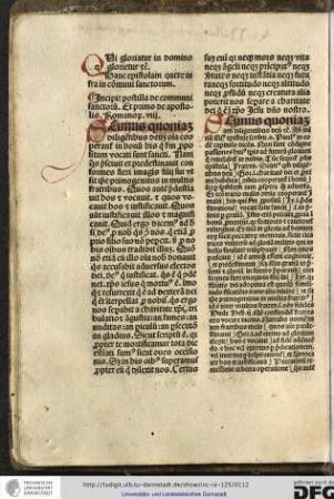 Incipit postilla de communi sanctorum et primo de apostolis.