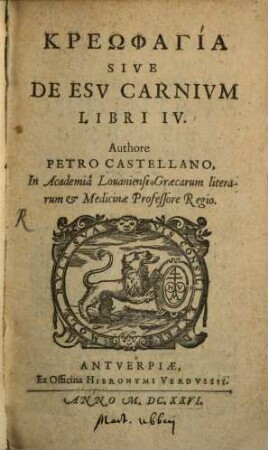 De Esu Carnium : lib. IV.