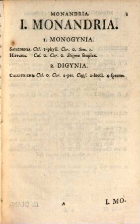 Florae Scandinaviae Prodromus : Enumerans: Plantas Sveciae, Lapponiae, Finlandiae, Pomeraniae, Daniae, Norvegiae, Holsatiae, Islandiae & Groenlandiae, 1