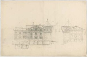 Thiersch, August ; Berchtesgaden (Bayern); Haus Weiß (Hirschenhaus), Umbau - Ansichten