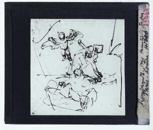 Rembrandt, Heilige Familie (Zeichnung) (Bayonne MBH)
