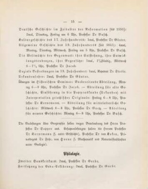 15-18, Philologie