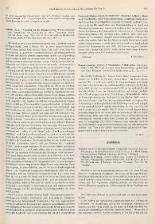 658-663 [Rezension] Neusner, Jacob, Messiah in context