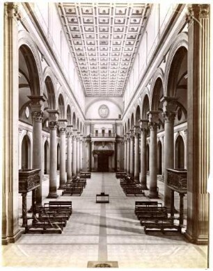 Florenz, S. Lorenzo : Innenansicht, Blick nach O
