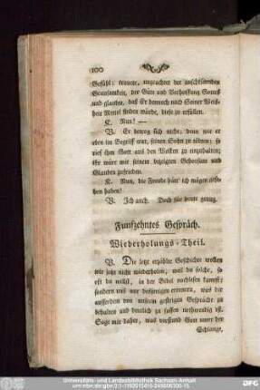 Funfzehntes Gespräch.