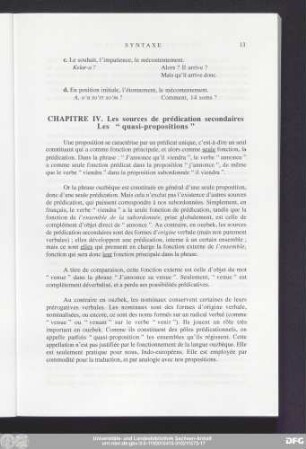 Chapitre IV. Les sources de prédication secondaires Les "quasi-propositions"