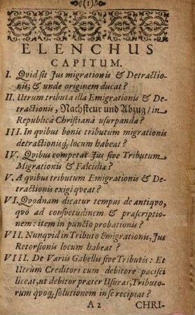 Compendium Iuris Emigrationis Et Detractionis : = Nachsteur und Abzug