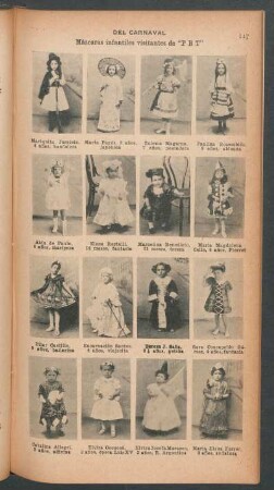 Del Carnaval - Máscaras infantiles visitantes de "PBT" - [Ilustración]