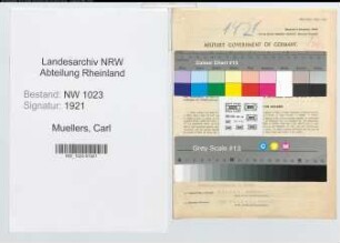 Entnazifizierung Carl Muellers , geb. 25.05.1911 (Sparkassenangest.)