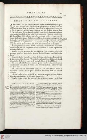 Charles IX. Roi de France
