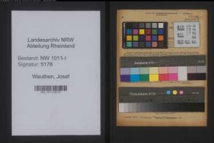 Entnazifizierung Josef Weuthen , geb. 06.07.1903 (Kaufmann)