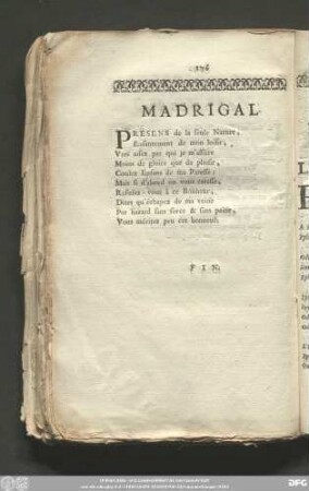 Madrigal.