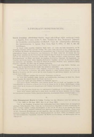 Literaturberichte.