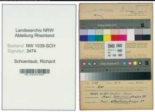 Entnazifizierung Richard Schoenlaub , geb. 23.08.1905 (Chemiefachmeister)