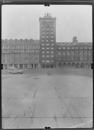 Leipzig-Zentrum, Goethestraße 2. Krochhochhaus (1927-1928; G. Bestelmeyer9. Straßenfront (vom Augustusplatz)