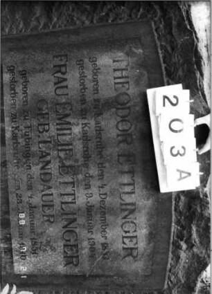 Grabstein 203A