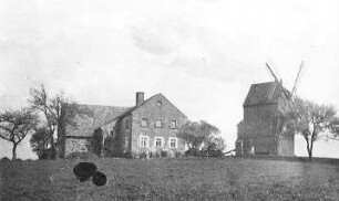 Niedercunnersdorf-Ottenhain. Blick zum Mühlengehöft, Repro (Bildersammlung Erna Hügel, Ottenhain)