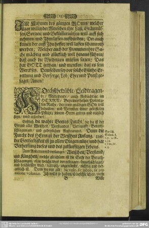 Leichenpredigt : HochAdel. Schönbergische Leich-Predigt. Leich-Text. Abhandlung
