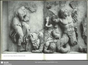39 La frise nord: Groupe d'Aphrodite et l'adversaire de Dioné