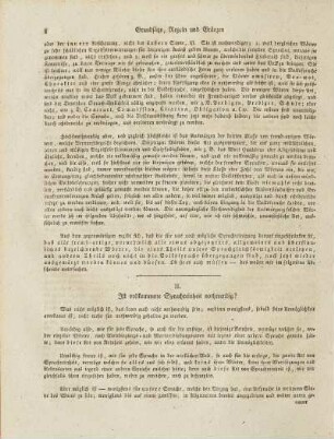 II. Ist vollkommene Sprachreinheit nothwendig?