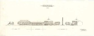 Gsaenger, Gustav; München, Königsplatz, Karolinenplatz; Wiederaufbauplanung - Königs- u. Karolinenplatz, Brienner Str. Nordseite (Ansicht)