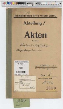 Manöver, Schießübungen, Sprenganlagen, Munitionstransporte der Besatzungstruppen: Bd. 5
