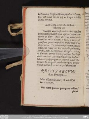 Recita Secundum Praeceptum.