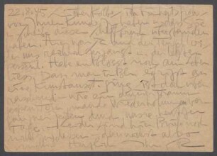 Brief von Karl Schmidt-Rottluff an Georg Kolbe