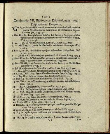 Disputationes Exegeticæ.