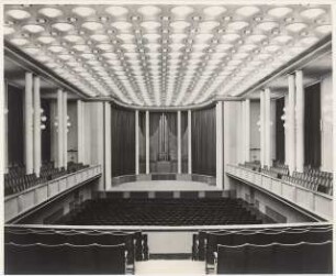 Rosengarten, Mannheim Restaurant im Musensaal: Saal umgebaut, Orgel