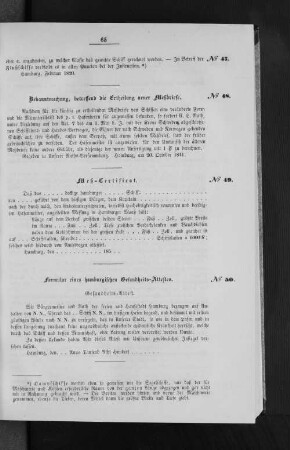 Meß-Certificat.