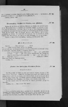 Meß-Certificat.